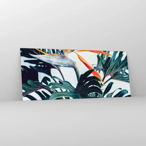 Glass picture - Birdy Bush - 120x50 cm