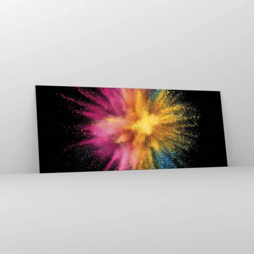 Glass picture - Birth of Colours - 100x40 cm