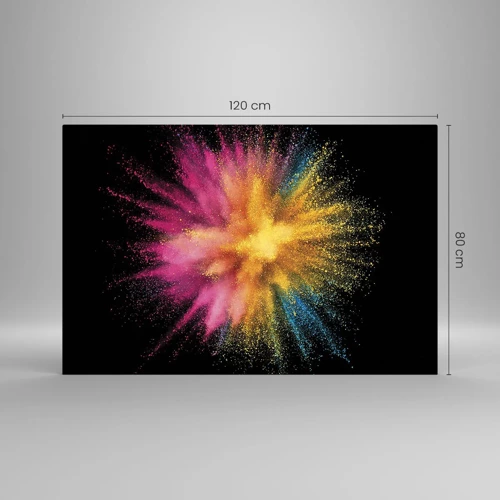 Glass picture - Birth of Colours - 120x80 cm