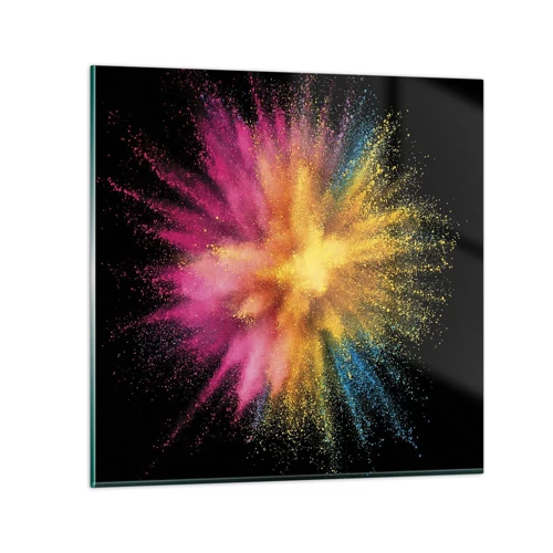 Glass picture - Birth of Colours - 30x30 cm