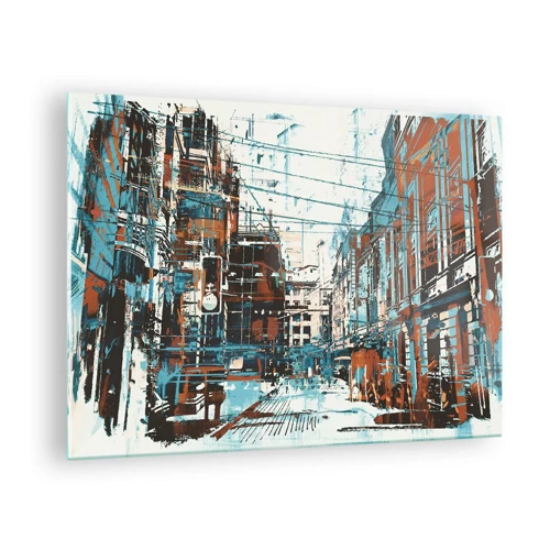 Glass picture - Blazed City Trail - 70x50 cm