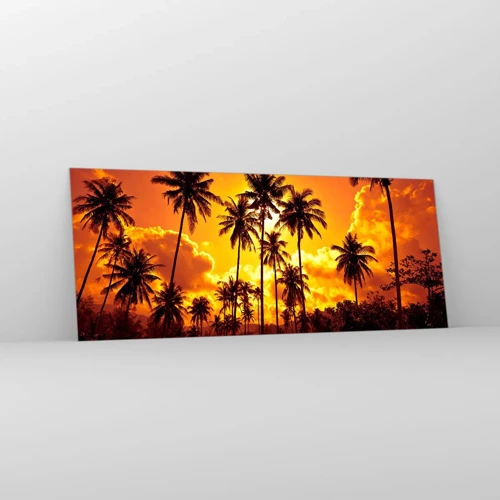 Glass picture - Blazing Sun - 100x40 cm