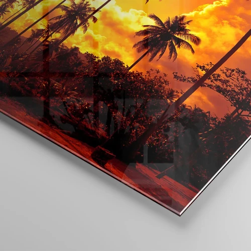 Glass picture - Blazing Sun - 100x40 cm