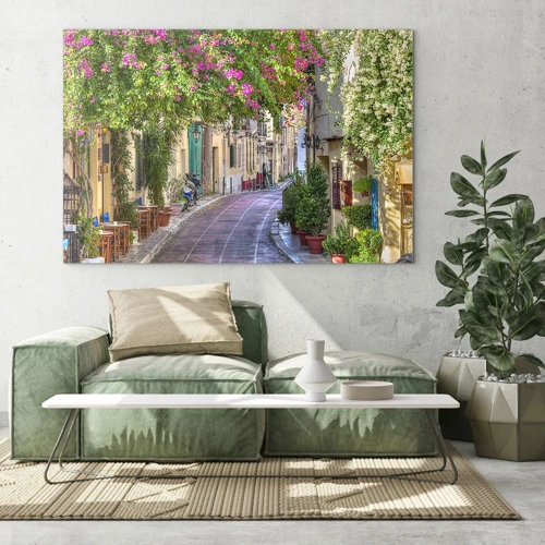 Glass picture - Blooming Alley - 70x50 cm