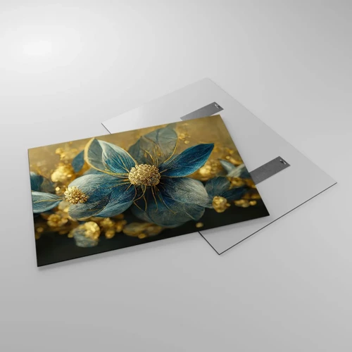 Glass picture - Blossoming in Gold - 100x70 cm