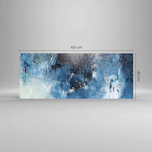 Glass picture - Blue Rhapsody - 100x40 cm