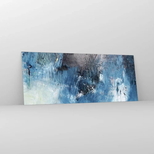 Glass picture - Blue Rhapsody - 100x40 cm