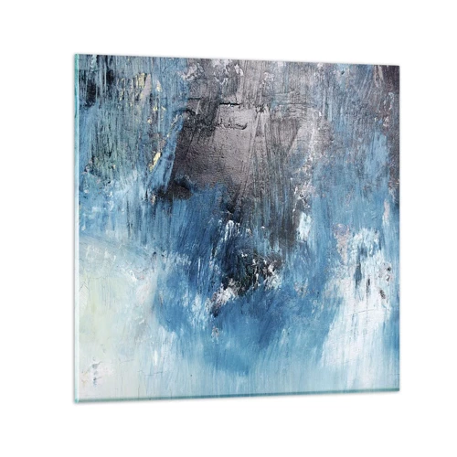 Glass picture - Blue Rhapsody - 30x30 cm