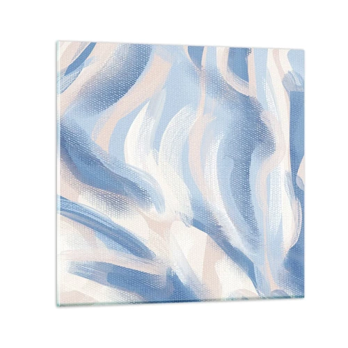 Glass picture - Blue Waves - 30x30 cm