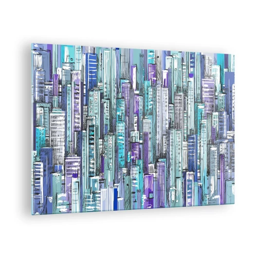 Glass picture - Blue as the Sky - 70x50 cm