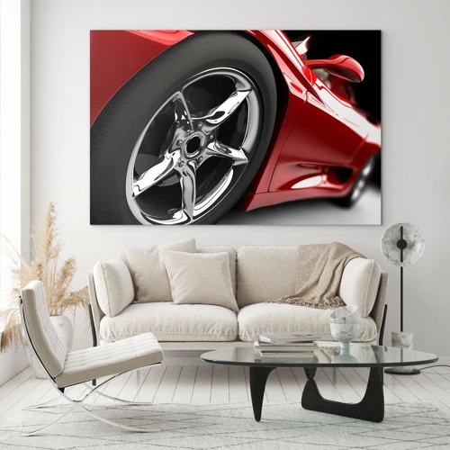 Glass picture - Born to Be Fast - 70x50 cm