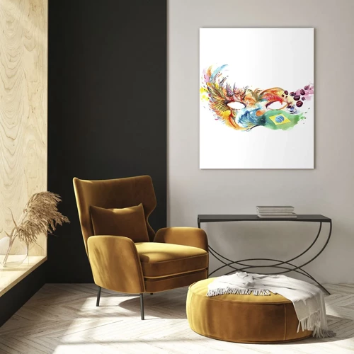 Glass picture - Brasil Welcomes with Smaba - 50x70 cm