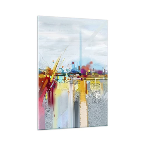 Glass picture - Bridge of Joy over the River of Life - 70x100 cm