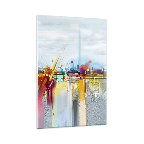 Glass picture - Bridge of Joy over the River of Life - 80x120 cm