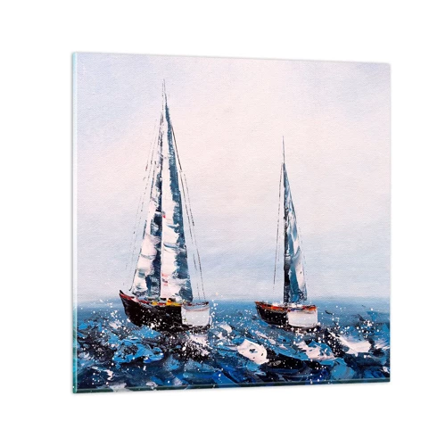 Glass picture - Brotherhood of Wind - 40x40 cm