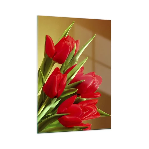 Glass picture - Bunch of Spring Joy - 50x70 cm