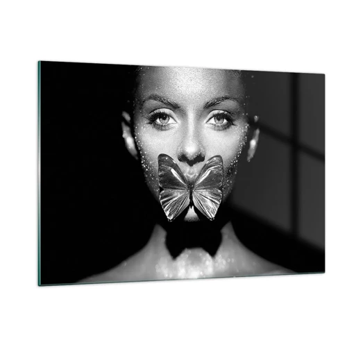 Glass picture - Butterfly Kiss - 120x80 cm