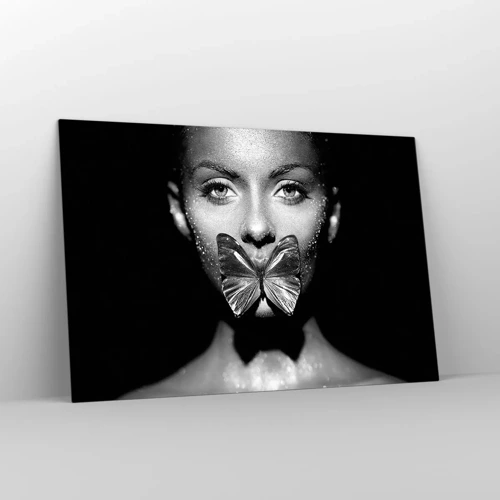 Glass picture - Butterfly Kiss - 120x80 cm