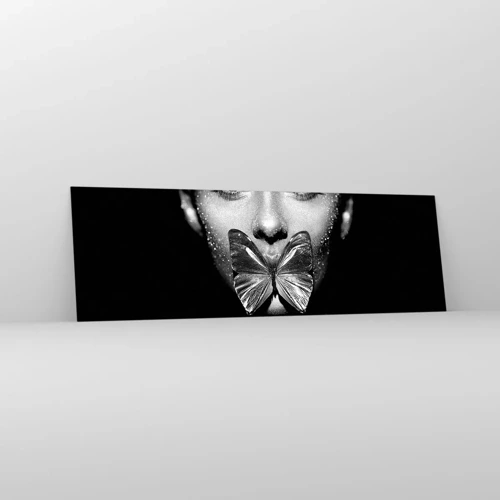 Glass picture - Butterfly Kiss - 160x50 cm