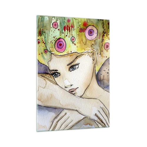 Glass picture - Butterfly Princess - 50x70 cm