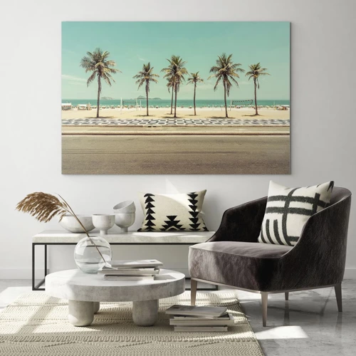 Glass picture - By the Beach - 70x50 cm