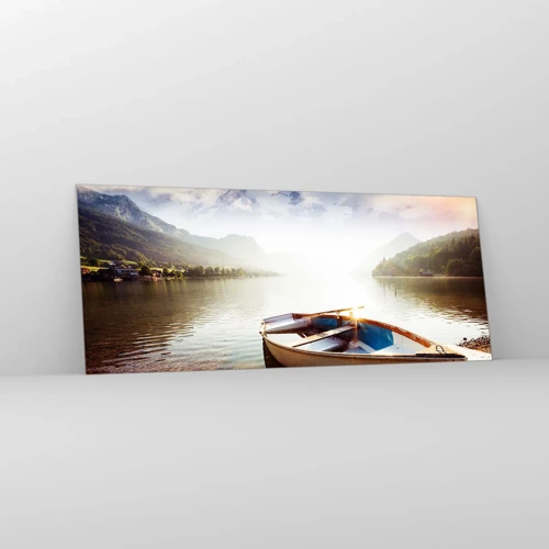Glass picture - By the Great, Clear Waters - 100x40 cm