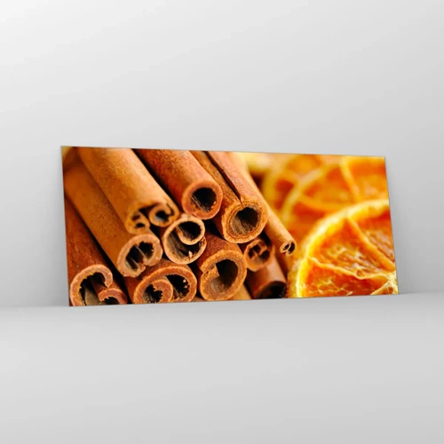 Glass picture - Can You Smell the Aroma? - 120x50 cm