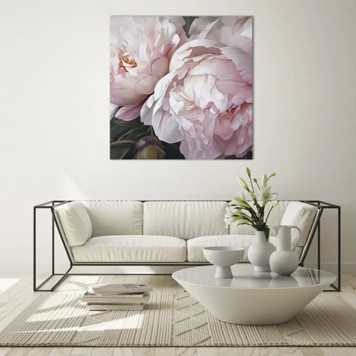 Glass picture - Captured in Full Bloom - 70x70 cm