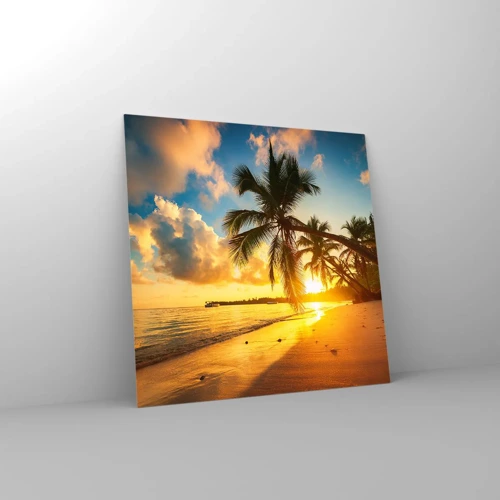 Glass picture - Caribbean Dream - 30x30 cm