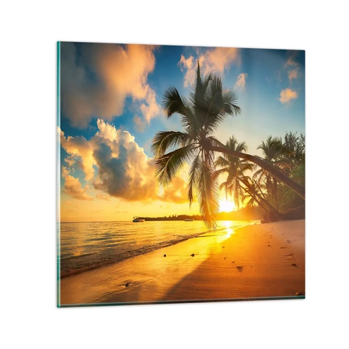 Glass picture - Caribbean Dream - 50x50 cm