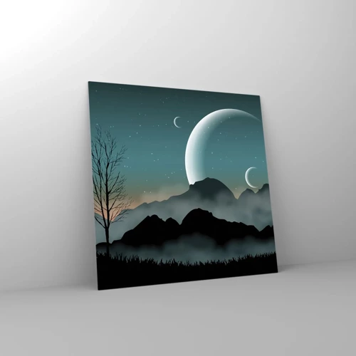 Glass picture - Carnival of a Starry Night - 60x60 cm