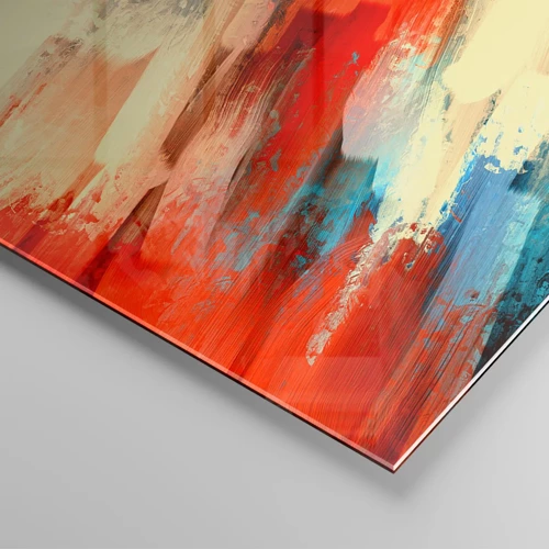 Glass picture - Cascade of Colours - 120x50 cm