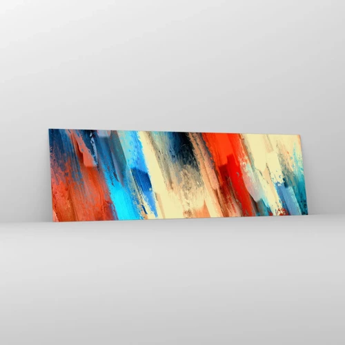 Glass picture - Cascade of Colours - 160x50 cm