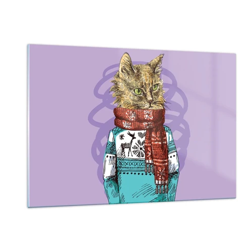 Glass picture - Cat Not Only in Boots - 120x80 cm