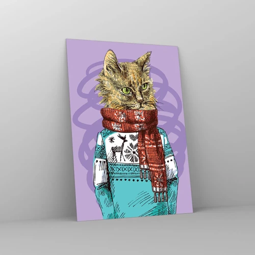 Glass picture - Cat Not Only in Boots - 50x70 cm