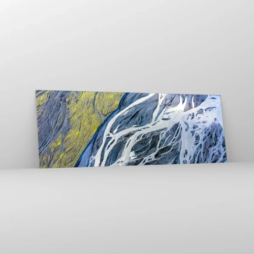 Glass picture - Cave Paintings of Nature - 140x50 cm