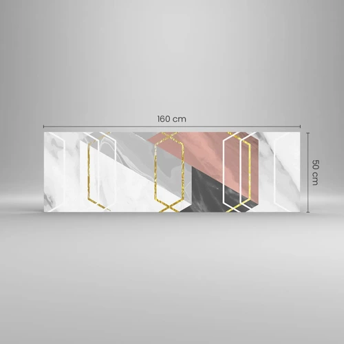Glass picture - Chain Composition - 160x50 cm