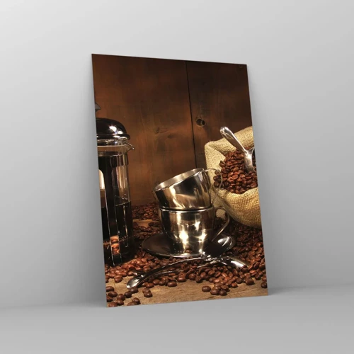 Glass picture - Charm of Coffee - aroma and flavour - 50x70 cm