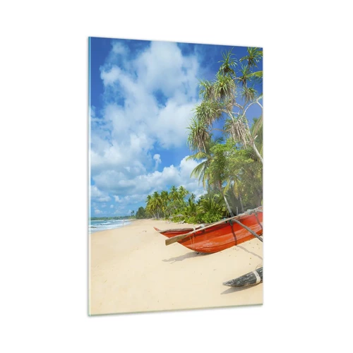 Glass picture - Charm of the Tropics - 50x70 cm