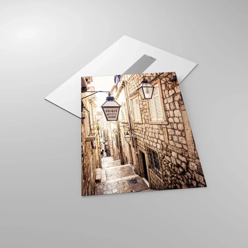 Glass picture - Charming Alley - 50x70 cm