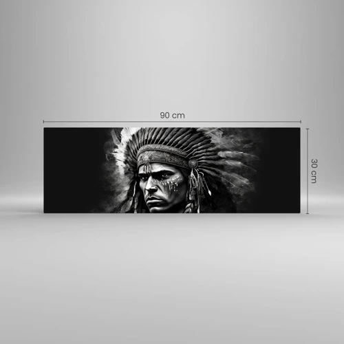 Glass picture - Chief and Warrior - 90x30 cm