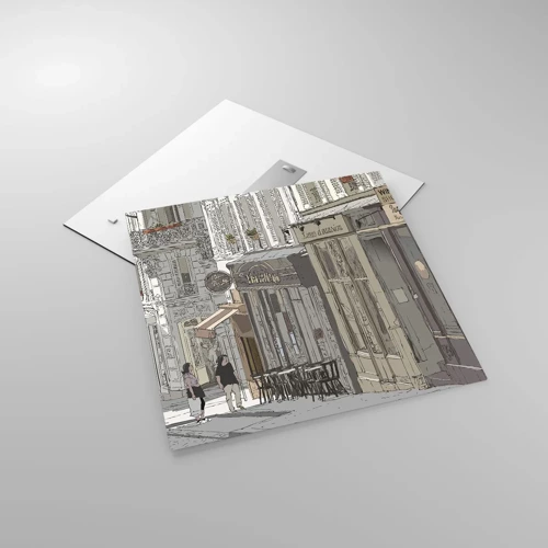 Glass picture - City Joys - 60x60 cm