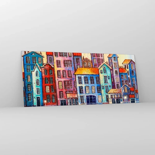 Glass picture - City Like From a Fairytale - 120x50 cm