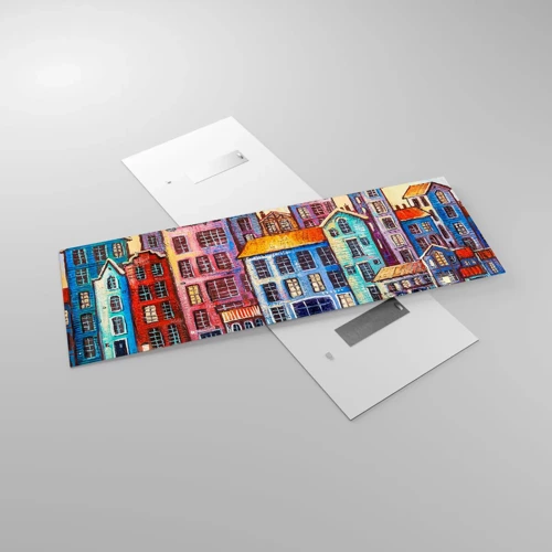 Glass picture - City Like From a Fairytale - 140x50 cm