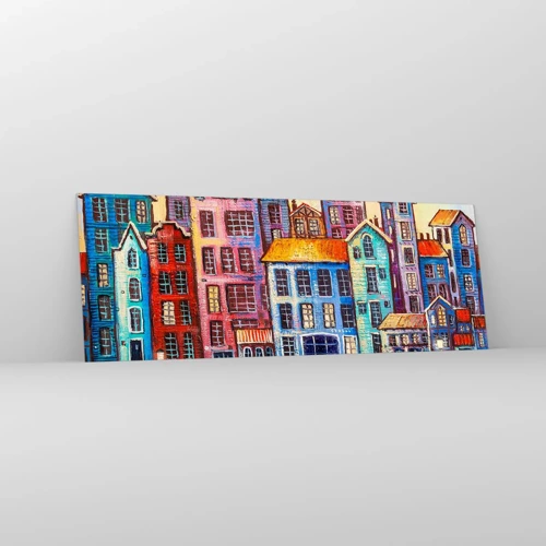 Glass picture - City Like From a Fairytale - 140x50 cm