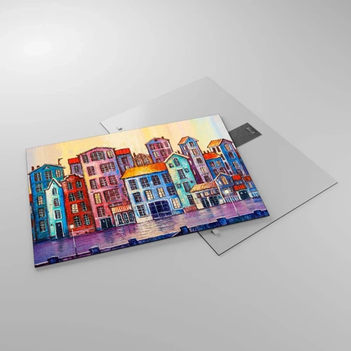 Glass picture - City Like From a Fairytale - 70x50 cm