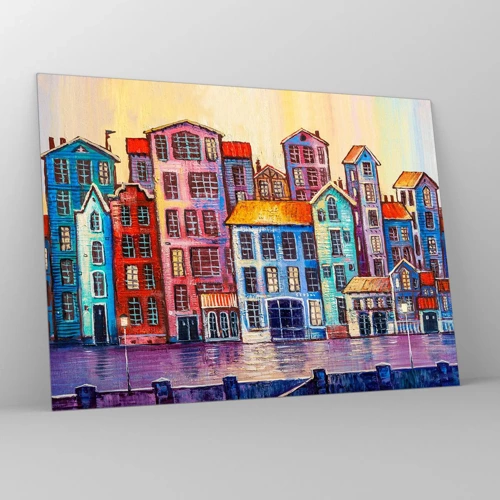 Glass picture - City Like From a Fairytale - 70x50 cm