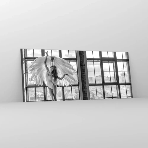 Glass picture - City of Angels? - 120x50 cm