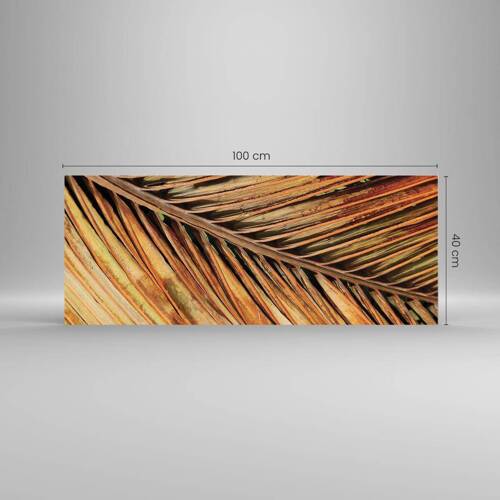 Glass picture - Coconut Gold - 100x40 cm