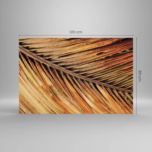 Glass picture - Coconut Gold - 120x80 cm